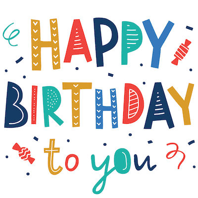 Printable Birthday Cards Happy Birthday to You Streamers