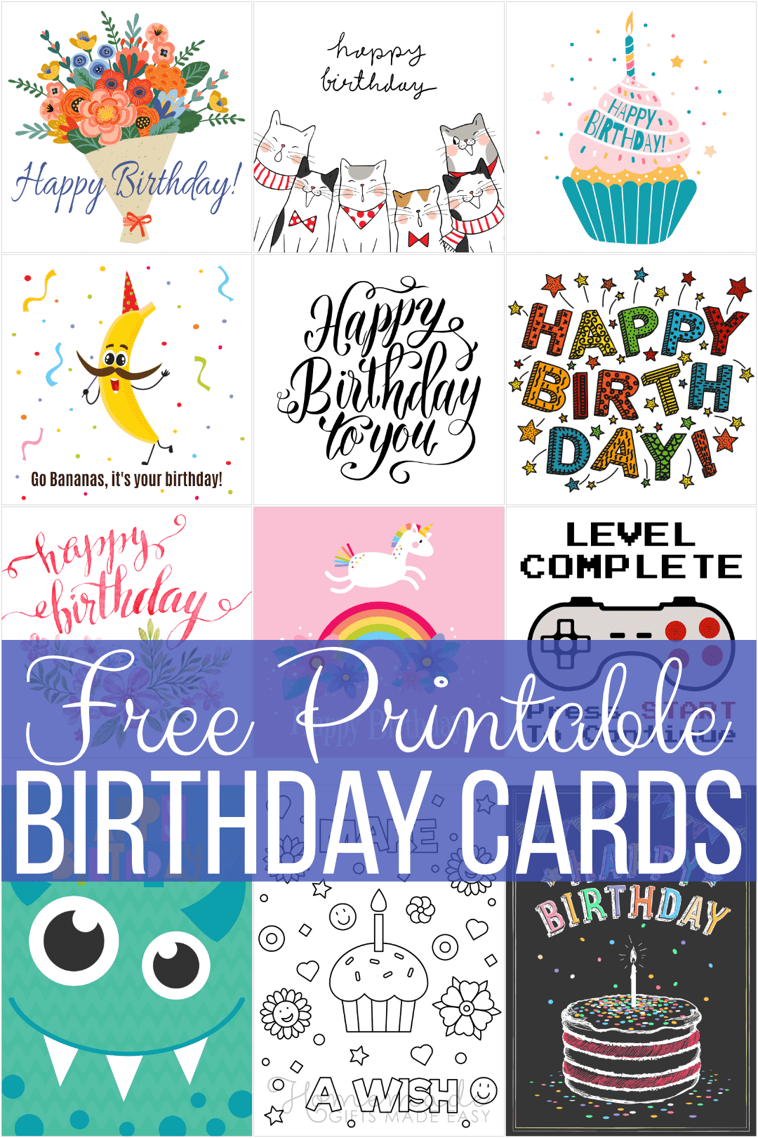 Free Printable Birthday Cars