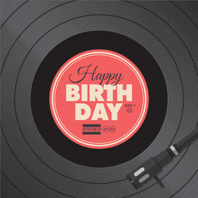 Printable Birthday Cards Music Record