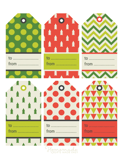 Online christmas gift labels
