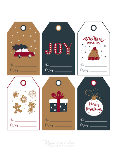 400 Free Printable Christmas Tags for your Holiday Gifts