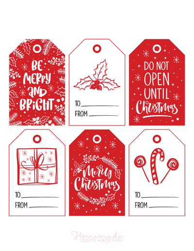 Cute & Free Printable Christmas Tags For Everyone On Your List - Tulamama