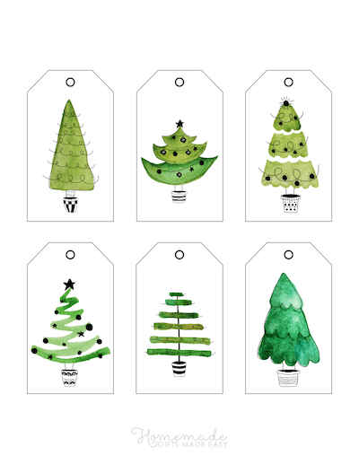 350+ Free Printable Christmas Tags for your Holiday Gifts