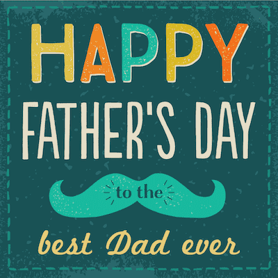 Printable Fathers Day Cards Best Dad Ever Mustache