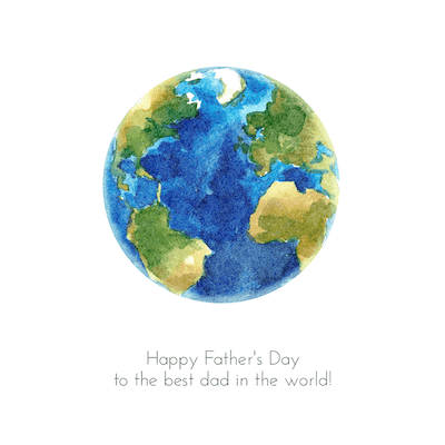 Printable Fathers Day Cards Best Dad World
