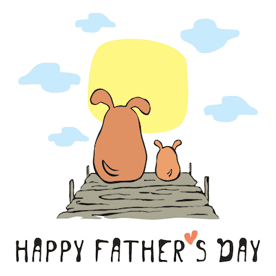 Printable Fathers Day Cards Dad Child Jetty Cute