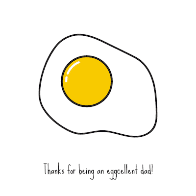 Printable Fathers Day Cards Eggcellent Dad