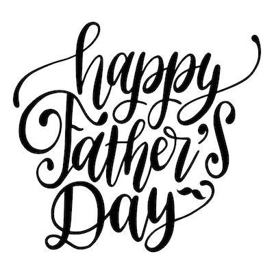 Printable Fathers Day Cards Happy Script