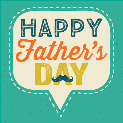 Printable Fathers Day Cards Speech Bubble Vintage Green