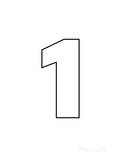 Printable Letter Stencils Block Style Number 1