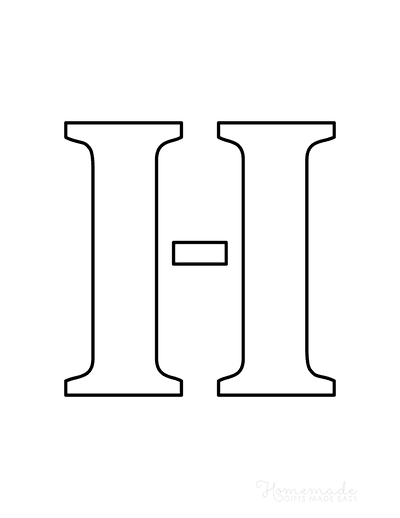 Free Printable Letter Stencils for Crafts