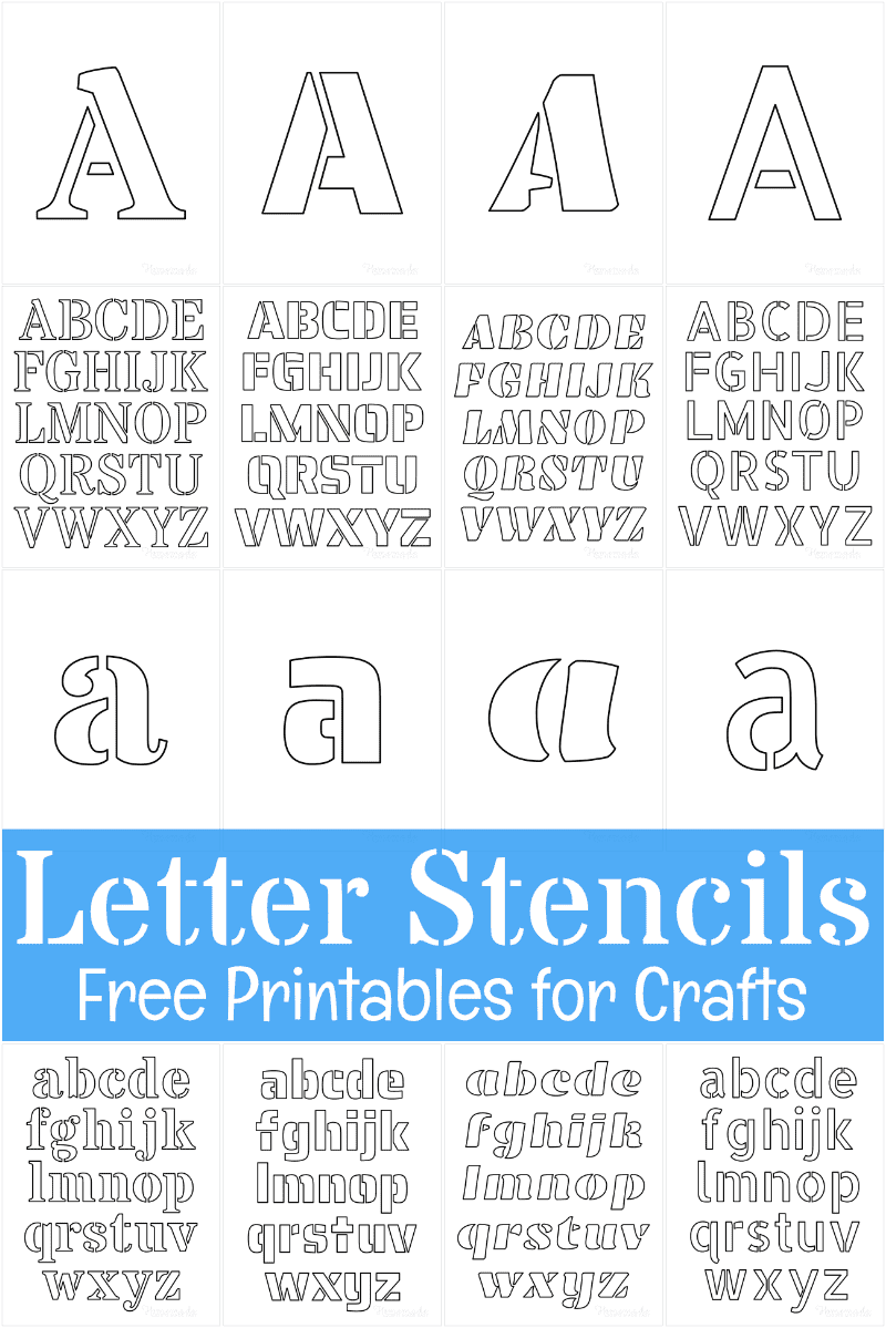 Printable Big Letter Stencil U  Stencils printables, Large letter stencils,  Free stencils printables templates