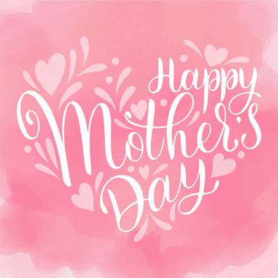 Printable Mothers Day Card 5x5 Pink Watercolor