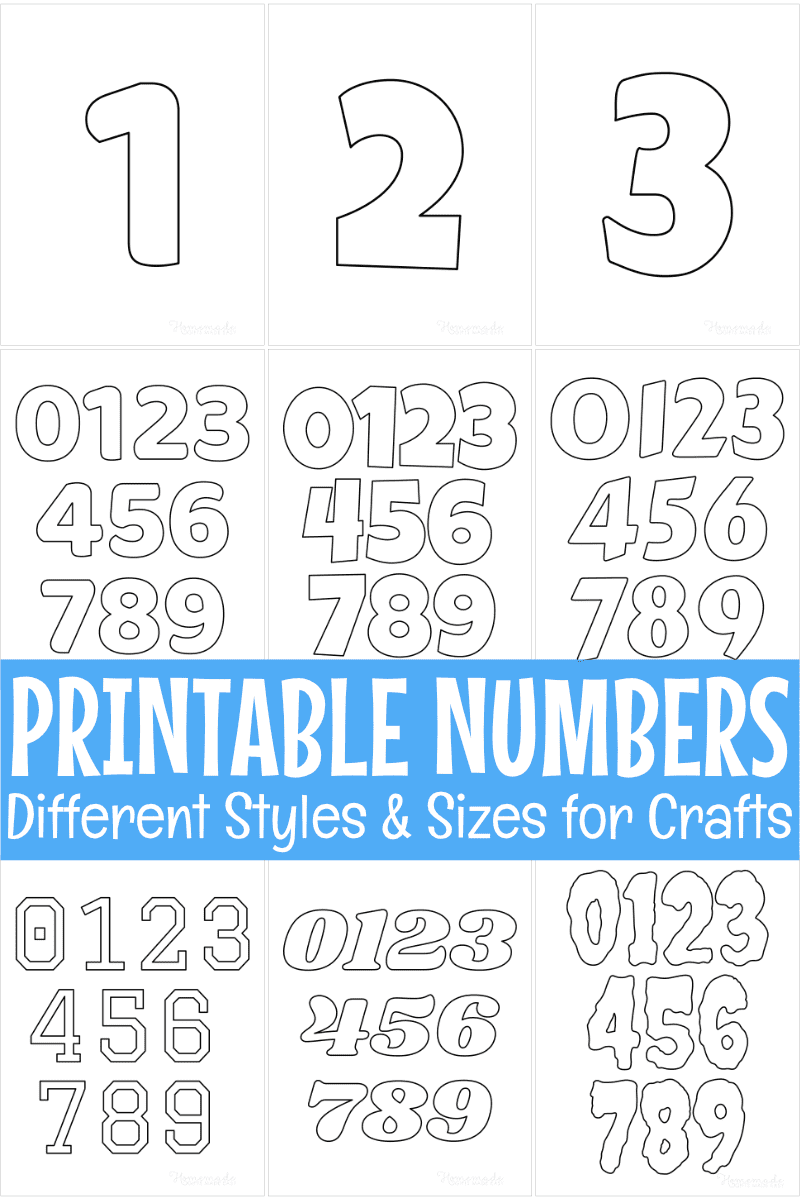 Best Printable Number - printablee.com  Printable numbers, Free printable  numbers, Number chart