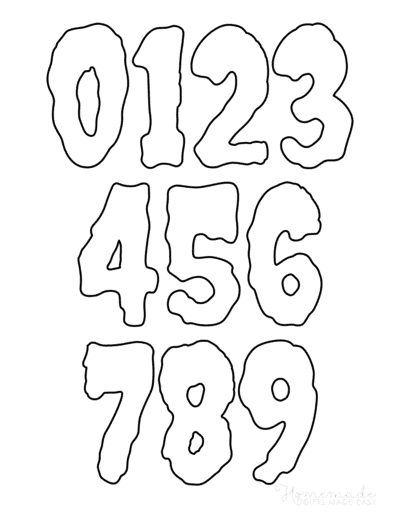 Free Printable Numbers for Crafts