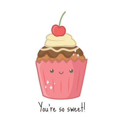Printable Thank You Cards Cute Cupcake Youre Sweet