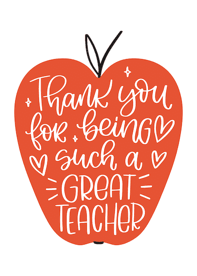 thank you teacher card messages