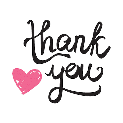 Printable Thank You Cards Pink Heart