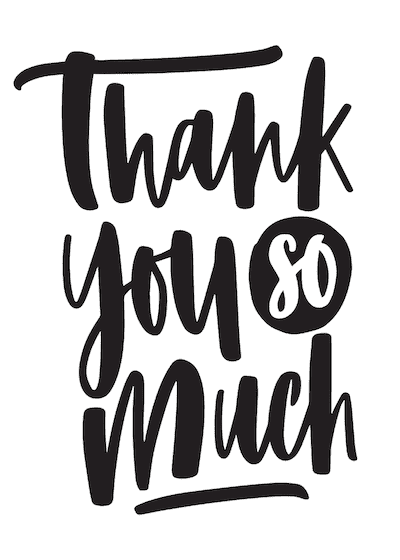 Printable Thank You Cards so Much