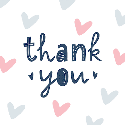 Printable Thank You Cards Thank You Hearts