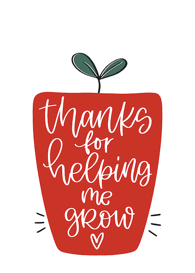 free printable thank you cards teacher appreciation cards