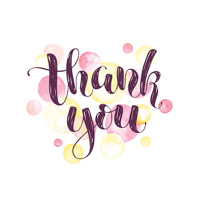 Printable Thank You Cards Watercolor Spots