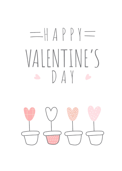 Valentine Day Card Printable Template