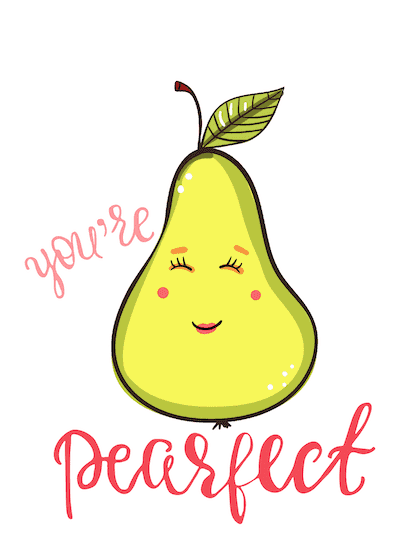 Printable Valentine Cards Pearfect 5x7