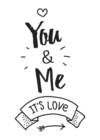 Printable Valentine Cards You Me Its Love 5x7