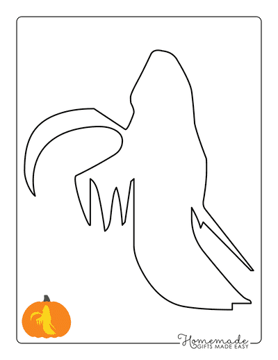 Pumpkin Carving Stencils Grim Reaper