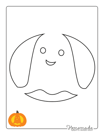 Pumpkin Carving Stencils Happy Ghost