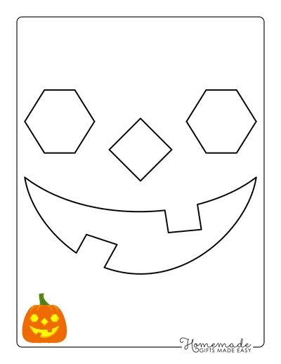 Printable Pumpkin Face Template