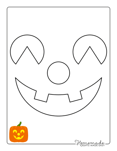 Pumpkin Carving Stencils Jack O Lantern Face 13