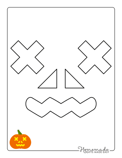 Pumpkin Carving Stencils Jack O Lantern Face 14