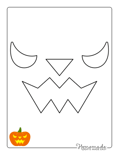 Pumpkin Carving Stencils Jack O Lantern Face 15