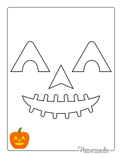 Smiling Pumpkin Face #2 Halloween Pumpkin Carving Craft Stencil 8.5 x – My  Custom Stencils