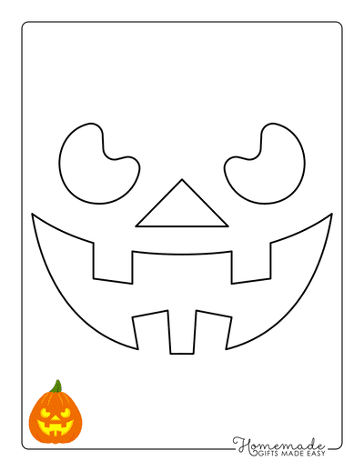 Pumpkin Carving Stencils Jack O Lantern Face 2