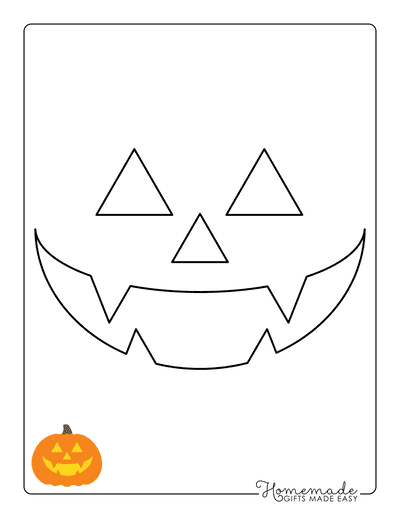 Pumpkin Carving Stencils Jack O Lantern Face 22