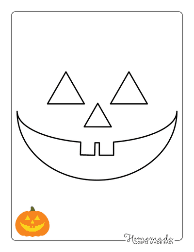Pumpkin Carving Stencils Jack O Lantern Face 27