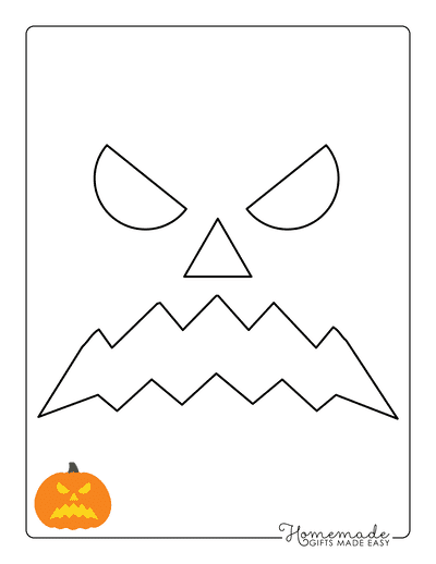Pumpkin Carving Stencils Jack O Lantern Face 29