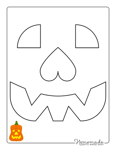 Pumpkin Carving Stencils Jack O Lantern Face 5