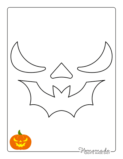 Pumpkin Carving Stencils Jack O Lantern Face 9