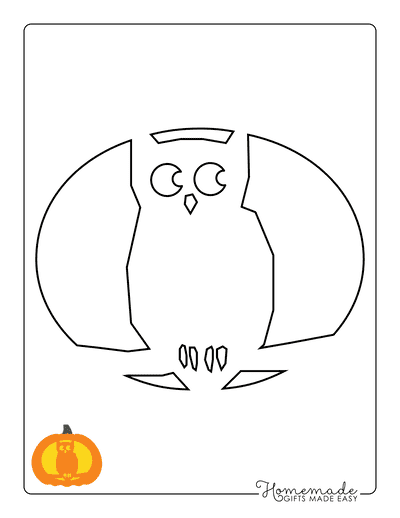 Pumpkin Carving Stencils Owl