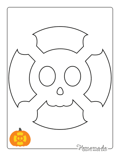 Skull Pumpkin Pattern