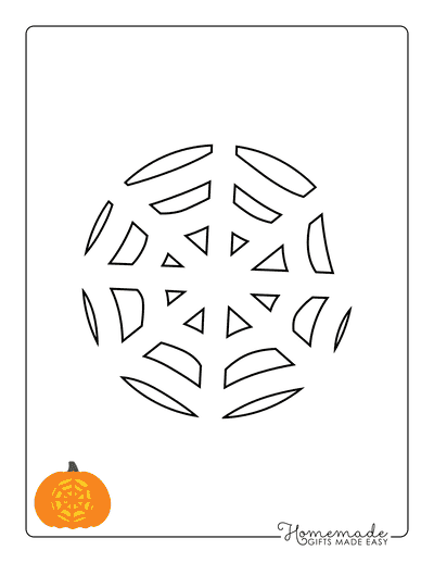 Pumpkin Carving Stencils Spider Web