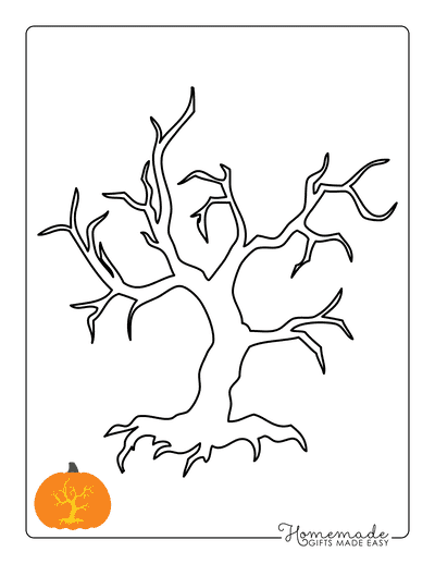 Tree Pumpkin Carving Stencils