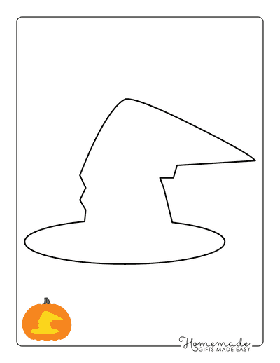 Pumpkin Carving Stencils Witches Hat