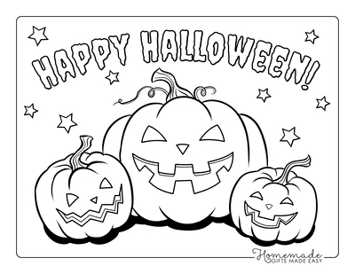 Happy Halloween Mini Coloring Book Free Printable PDF Download Number 3 