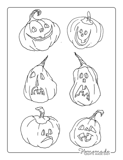 Free Pumpkin Coloring Pages for Kids & Adults