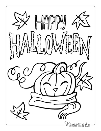 Printable Halloween Coloring Books - Happiness is Homemade